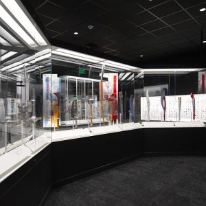 Olympic Museum Torch Display Case