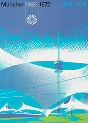 1972 Munich Summer Olympic Games Poster